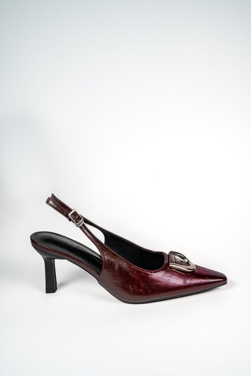 جيومني بغل الكعب المتوسط للنساء – كعب أنيق بدون ظهر للمكتب، للحفلات والملابس اليومية - Image 2